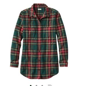 L.L Bean Scotch Plaid Flannel
